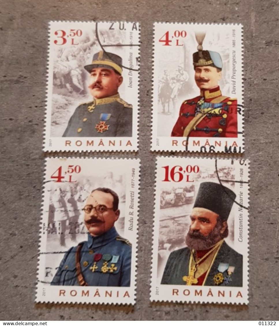 ROMANIA ETERNAL GLORY TO THE HEROES OF THE FIRST WORLD WAR SET USED - Used Stamps