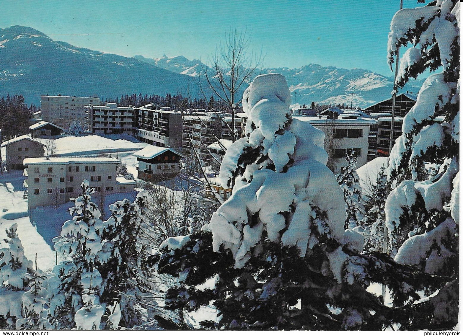 CPM SUISSE  CRANS SUR SIERRE Oblitération De CRANS SUR SIERRE Semaines Musicales 1982  Pour HYERES (83) France - Sierre