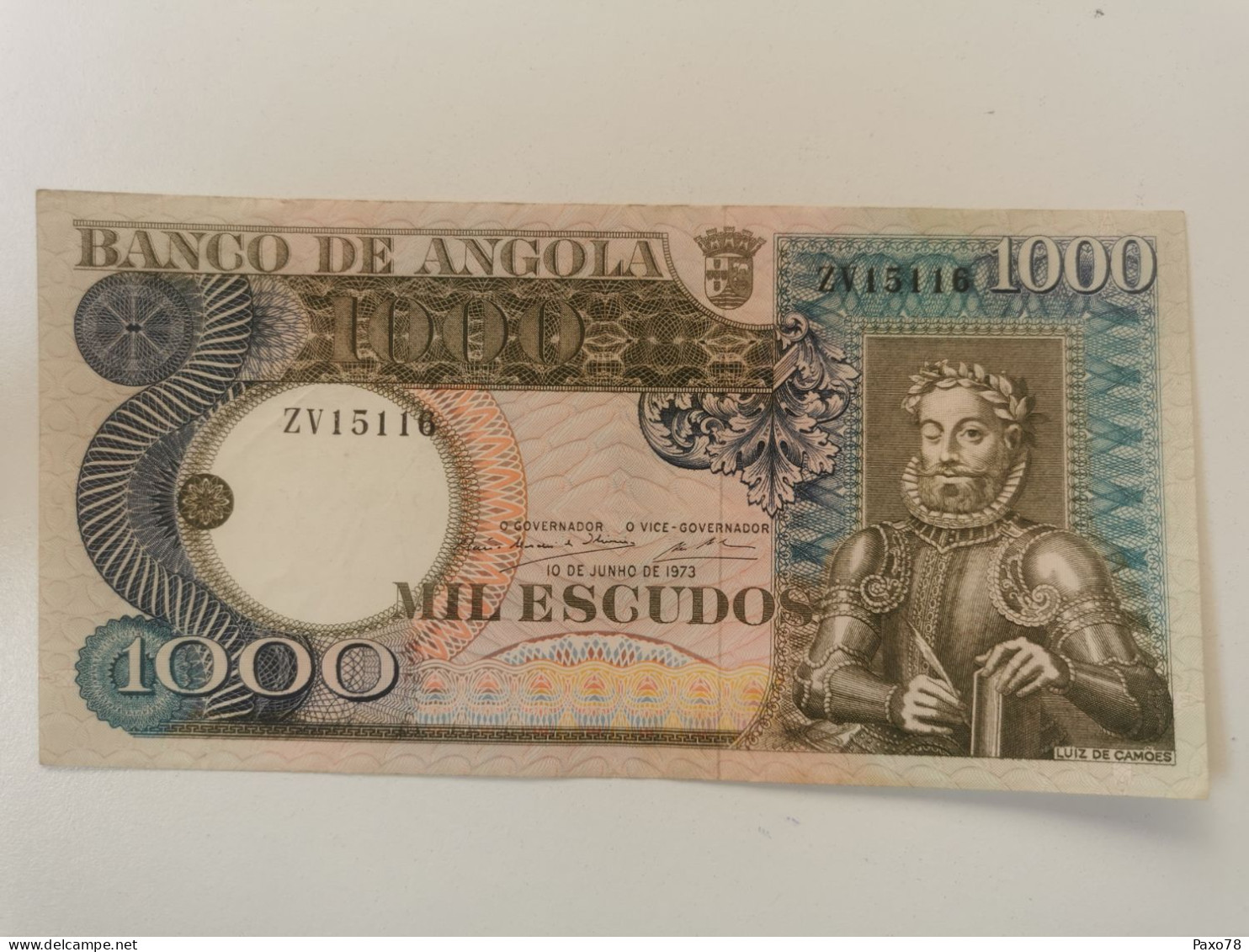 Portugal, 100 Escudos 1973, Angola - Portugal