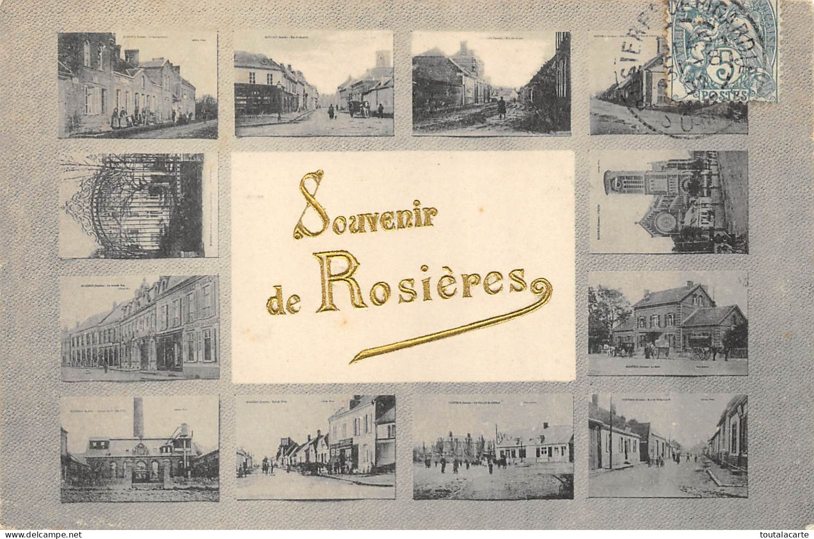 CPA 80 SOUVENIR DE ROSIERES  MULTI VUES - Rosieres En Santerre