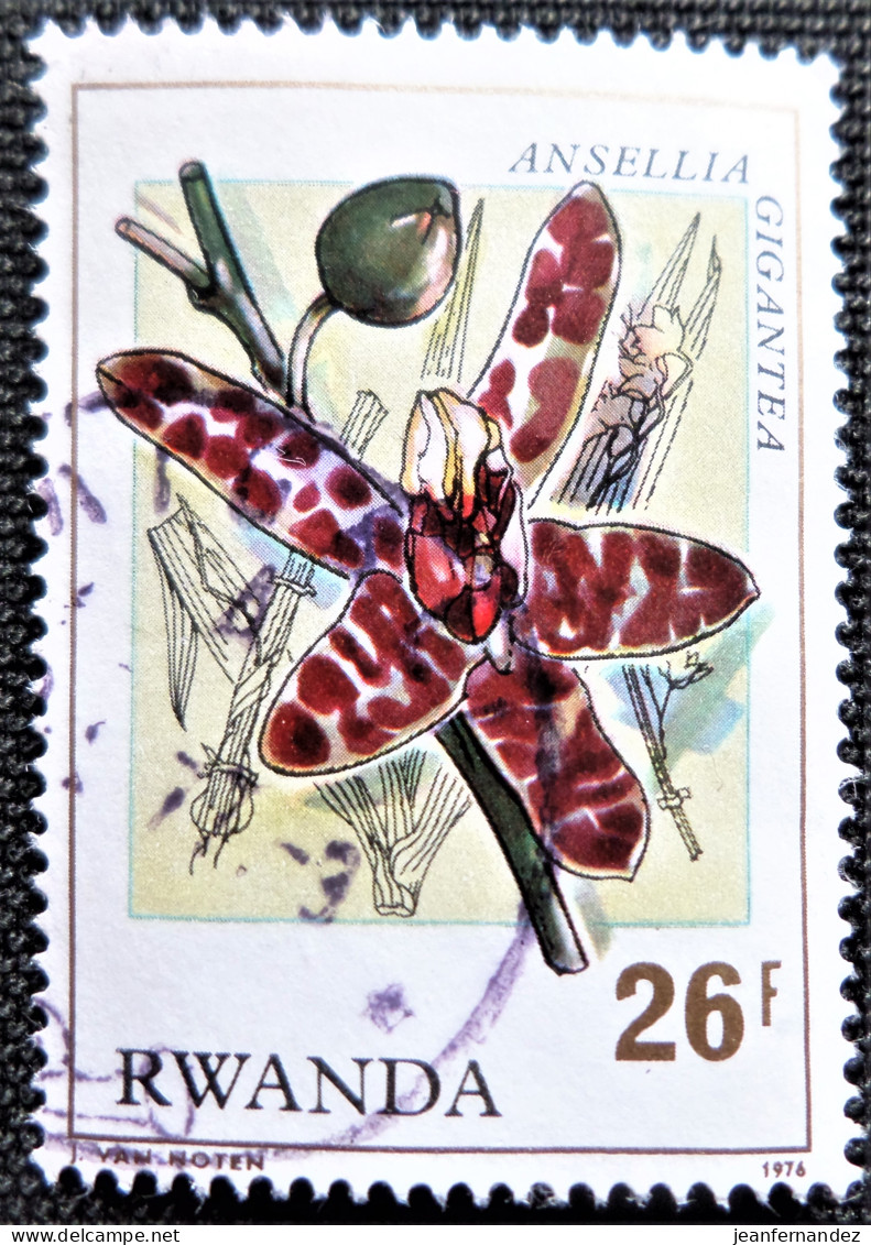 Rwanda 1976 Orchids   Stampworld  N°  848 - Gebraucht