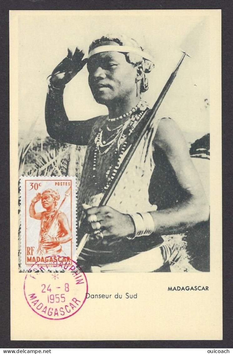 Danseur Du Sud Madagascar Carte-maximum 301 - Altri & Non Classificati