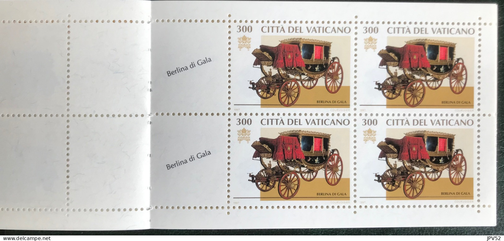 Città Del Vaticano - Vaticaanstad - VEL1/26 - 1997 - MNH - Michel PB6 - Voertuigen Van De Paus - Carnets