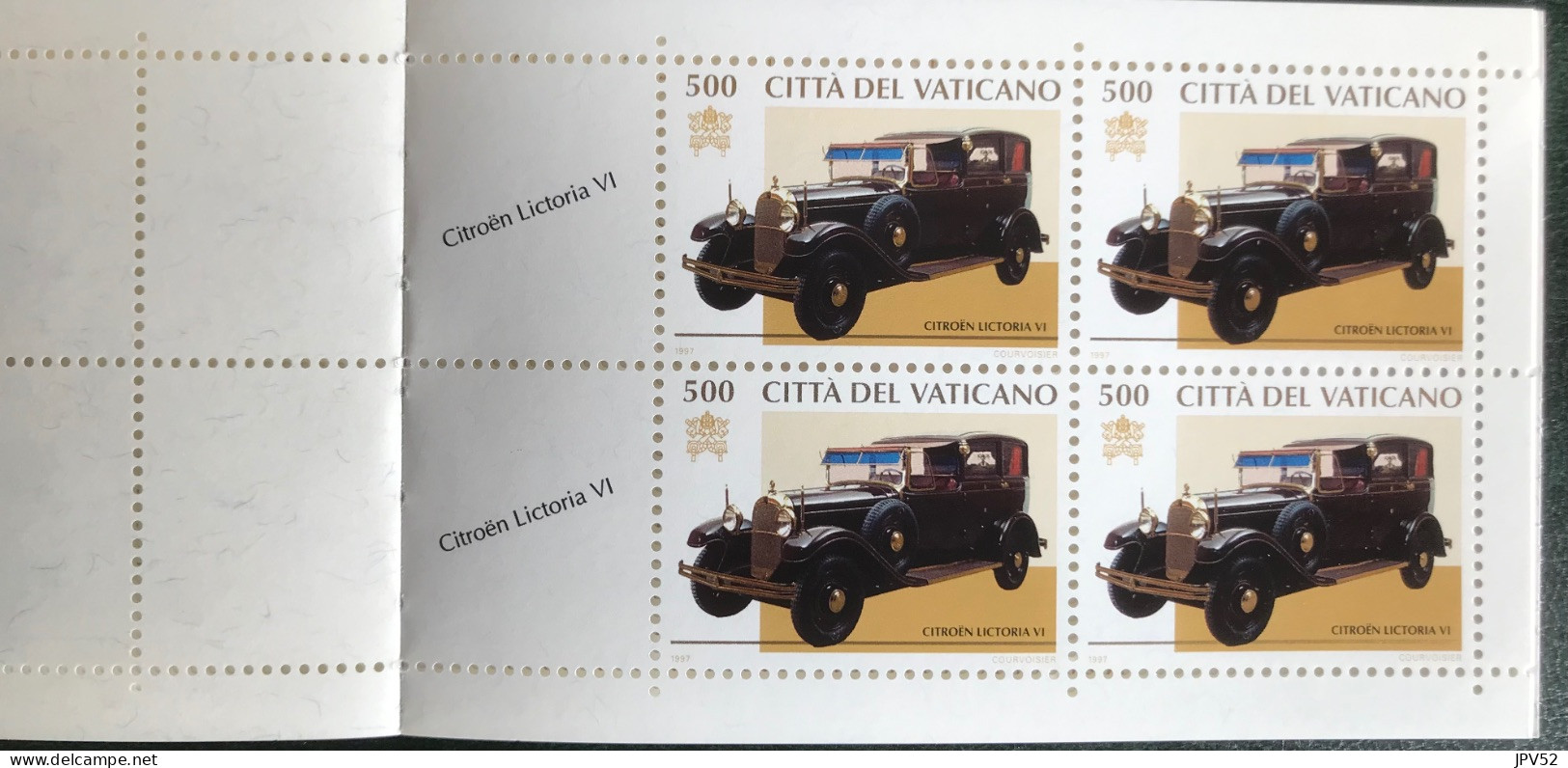 Città Del Vaticano - Vaticaanstad - VEL1/26 - 1997 - MNH - Michel PB6 - Voertuigen Van De Paus - Markenheftchen