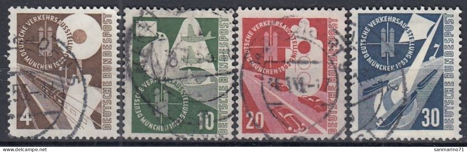 GERMANY Bundes 167-170,used,falc Hinged - Usines & Industries