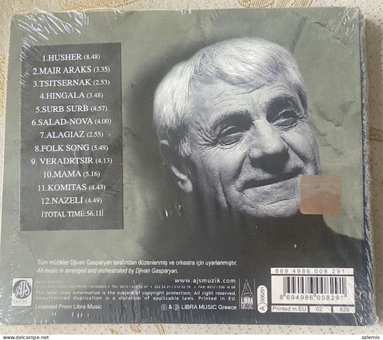 DJIVAN GASPARYAN QUARTET ,NAZELI,,CD,NEW - Música Del Mundo