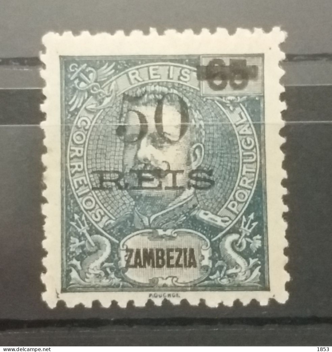 1905 - D.CARLOS I , COM SOBRETAXA - Zambezië