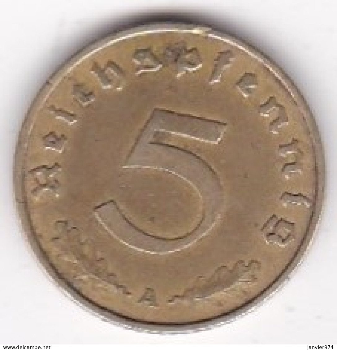 5 Reichspfennig 1937 A BERLIN. Bronze-aluminium - 5 Reichspfennig