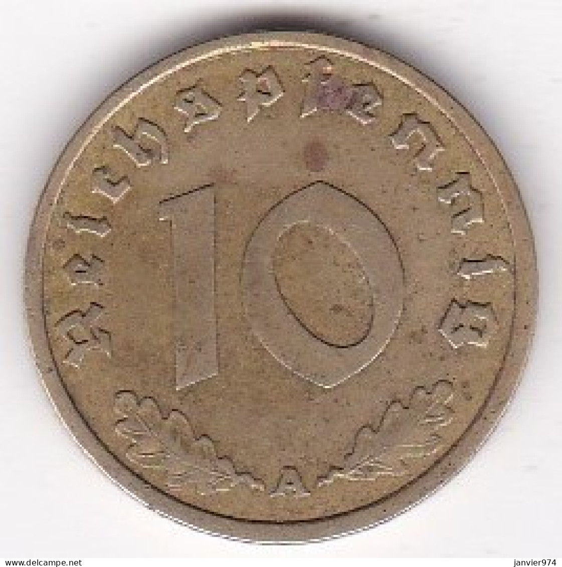 5 Reichspfennig 1939 J HAMBOURG . Bronze-aluminium.  - 5 Reichspfennig
