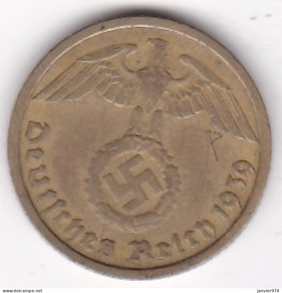 10 Reichspfennig 1939 D MUNICH. Bronze-aluminium - 10 Reichspfennig