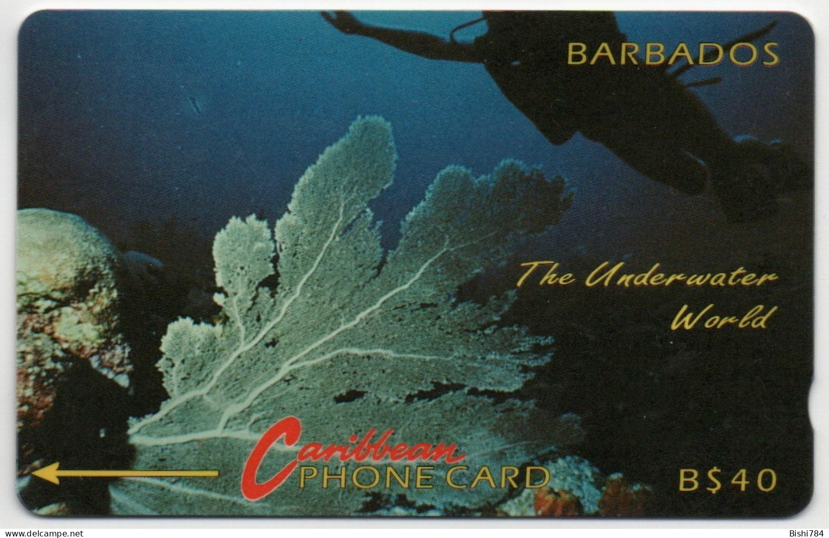 Barbados - The Underwater World - 5CBDC (Large Font) - Barbados (Barbuda)