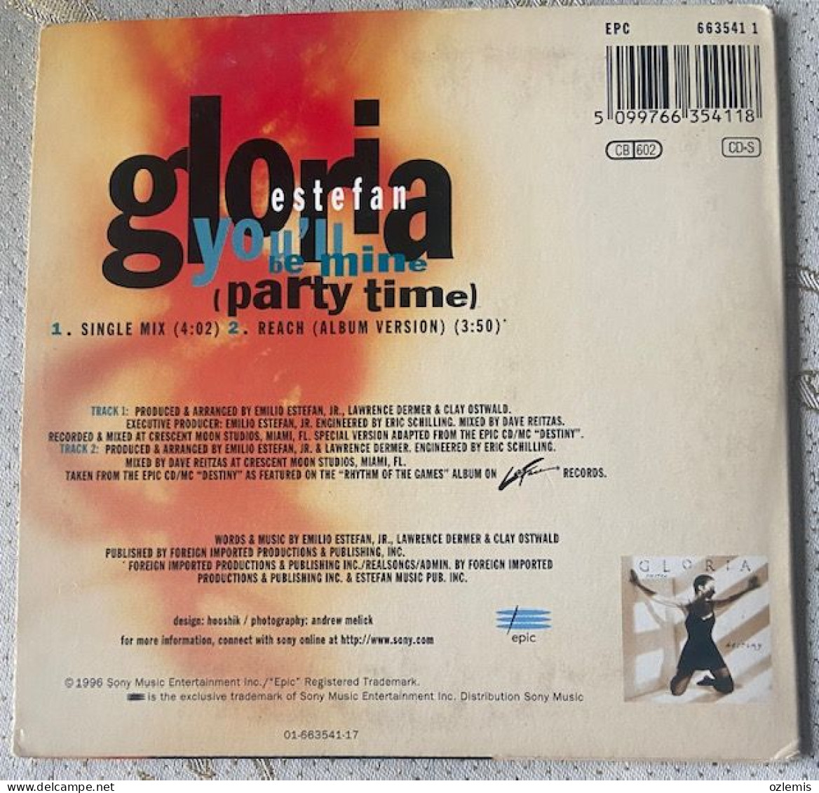 GLORIA ESTEFAN ,YOU 'LL BE MINE ,PARTY TIME ,CD - Musiques Du Monde