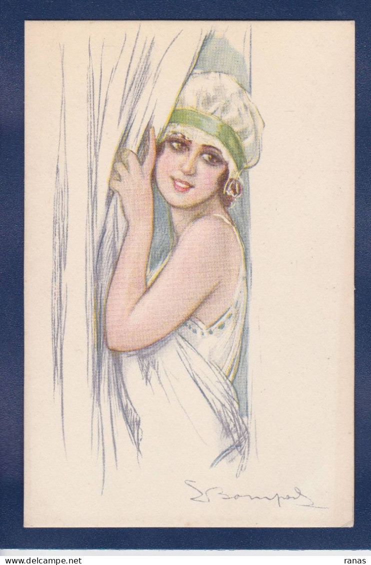 CPA Bompard Illustrateur Italien Femme Woman Art Déco Non Circulé 474-2 érotisme - Bompard, S.