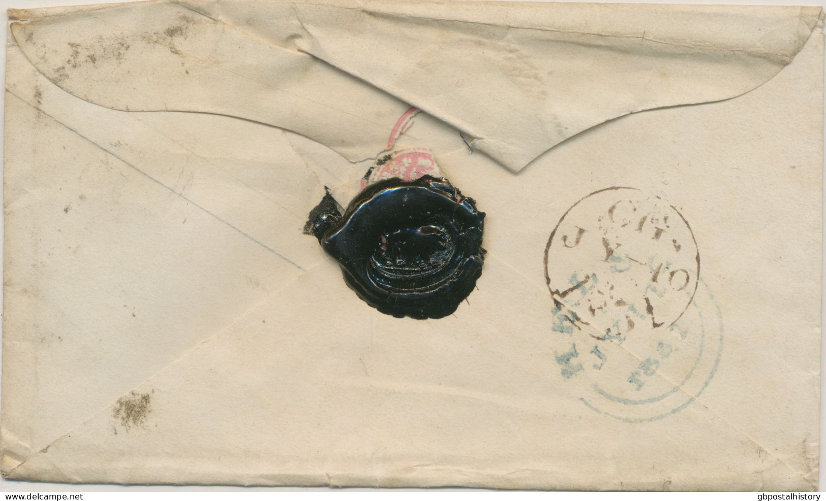 GB LONDON Inland Office „17“ Numeral Postmark (Parmenter 17E) On Fine QV 1d Pink Postal Stationery Envelope LADY SCOTT - Briefe U. Dokumente