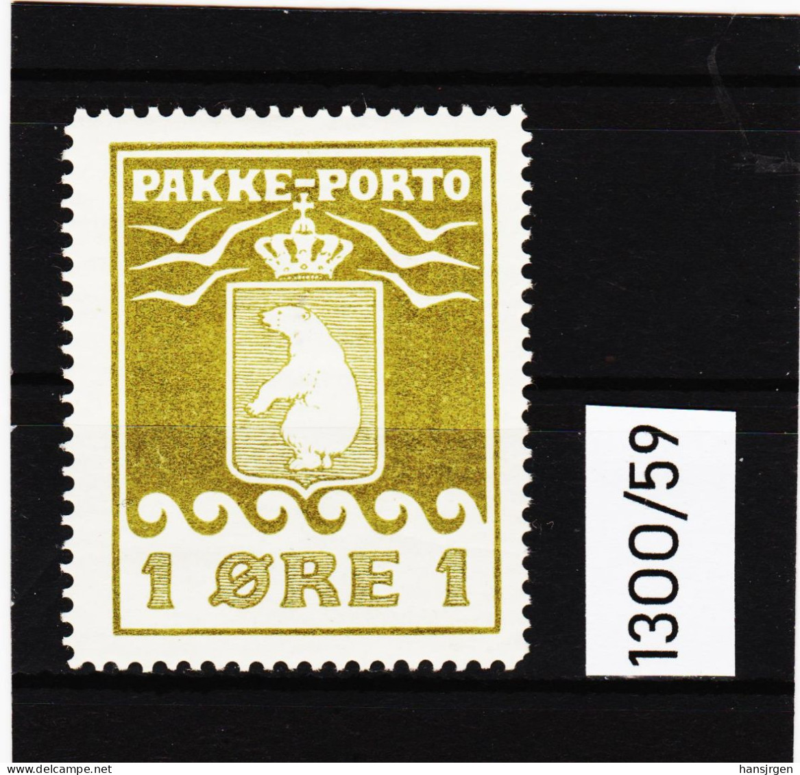 13OO/59 GRÖNLAND 1915/37 PAKKE-PORTO Michl  4 (*) FALZ  SIEHE ABBILDUNG - Parcel Post