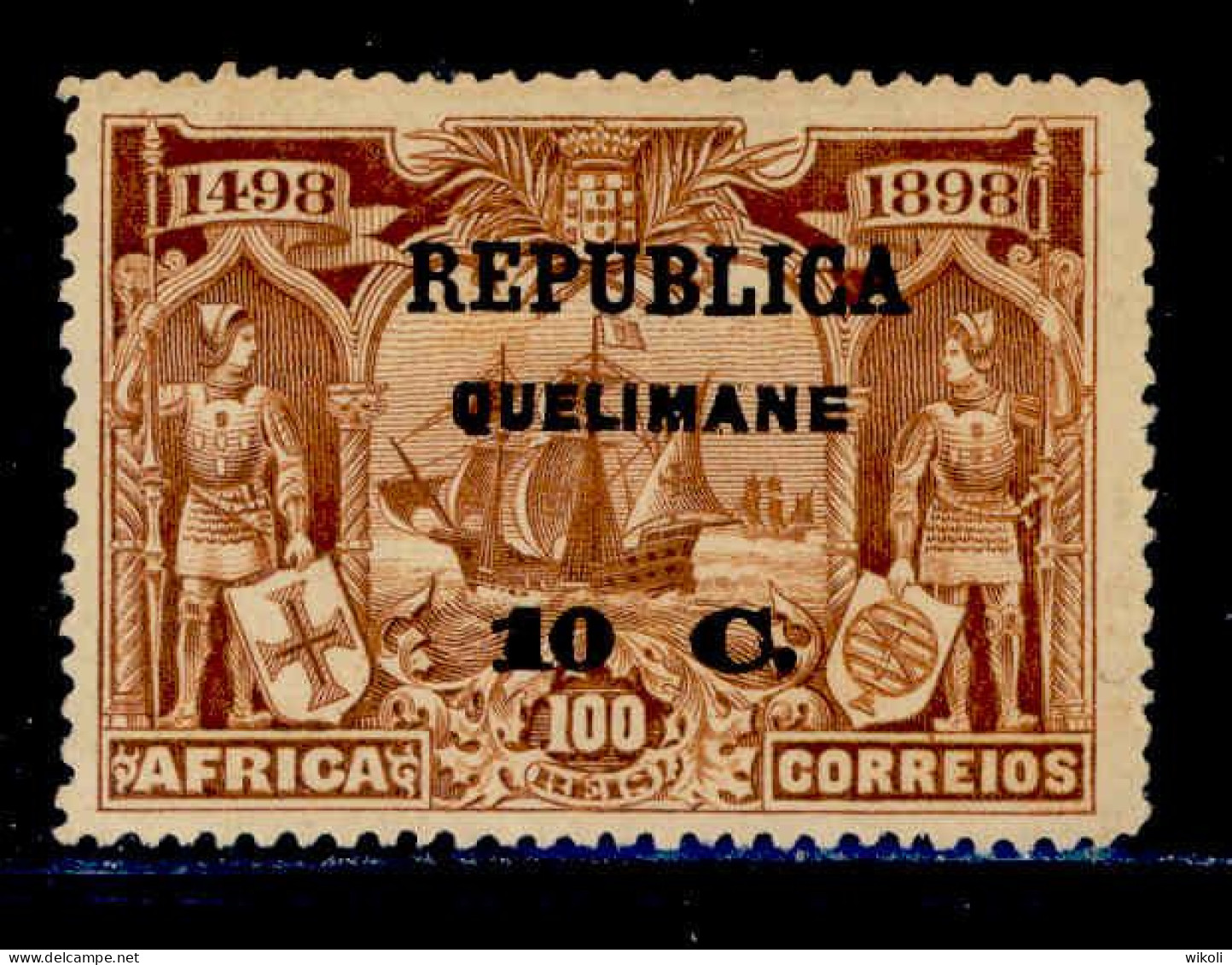 ! ! Quelimane - 1913 Vasco Gama On Africa 10 C - Af. 07 - MH - Quelimane