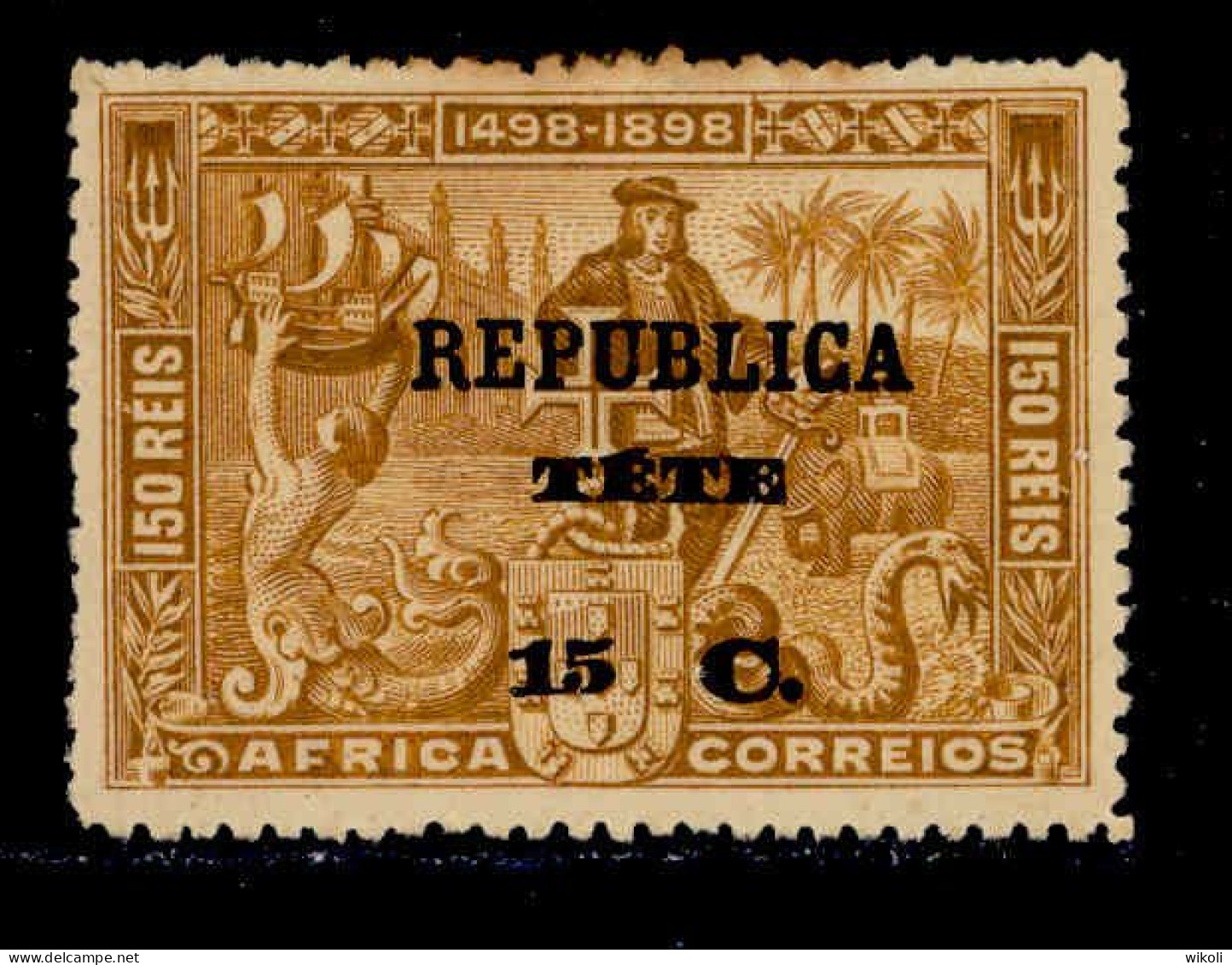 ! ! Tete - 1913 Vasco Gama On Africa 15 C - Af. 08 - MH - Tete