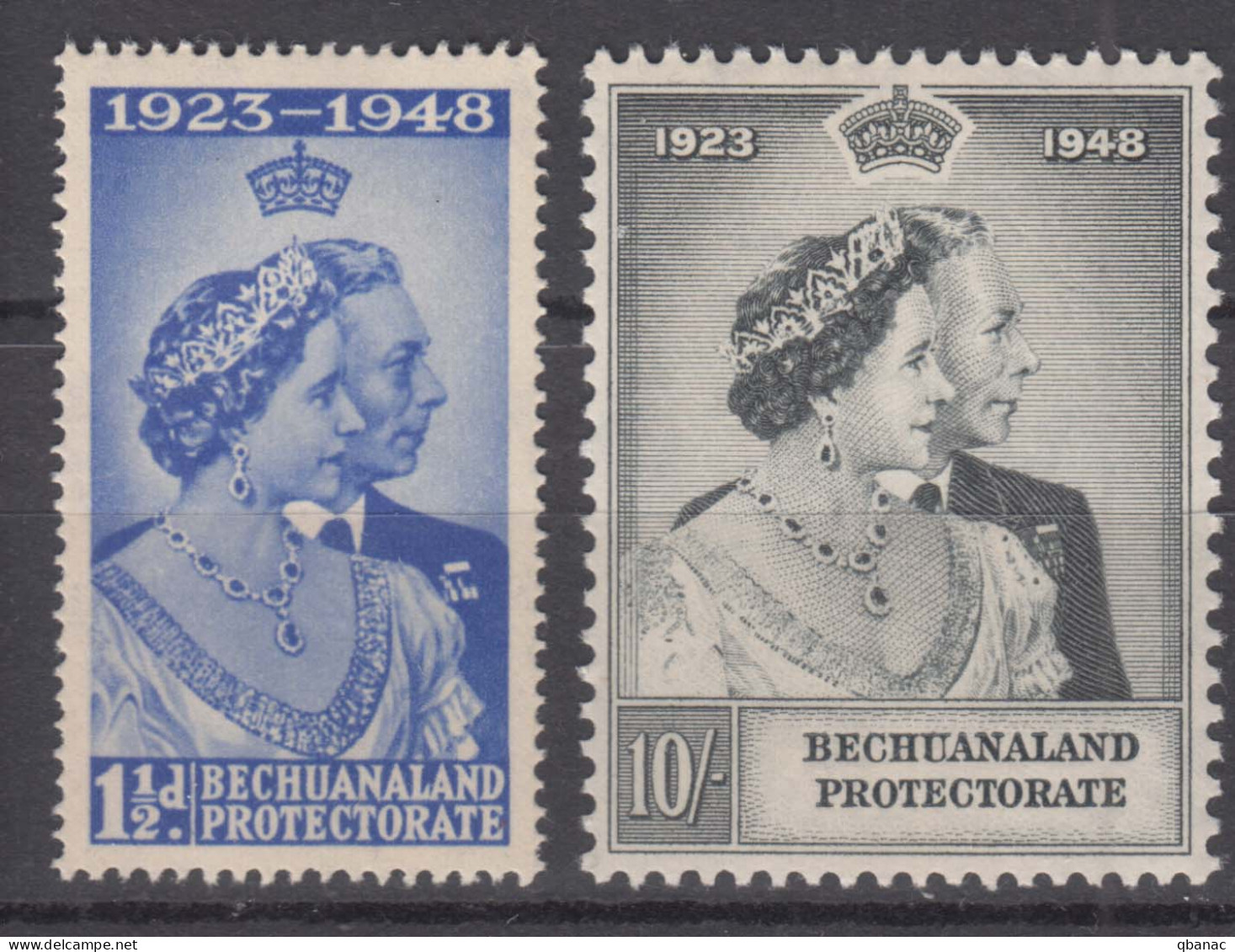 Bechuanaland 1948 Royal Silver Wedding Jubilee, Mint Never Hinged - 1885-1964 Bechuanaland Protectorate