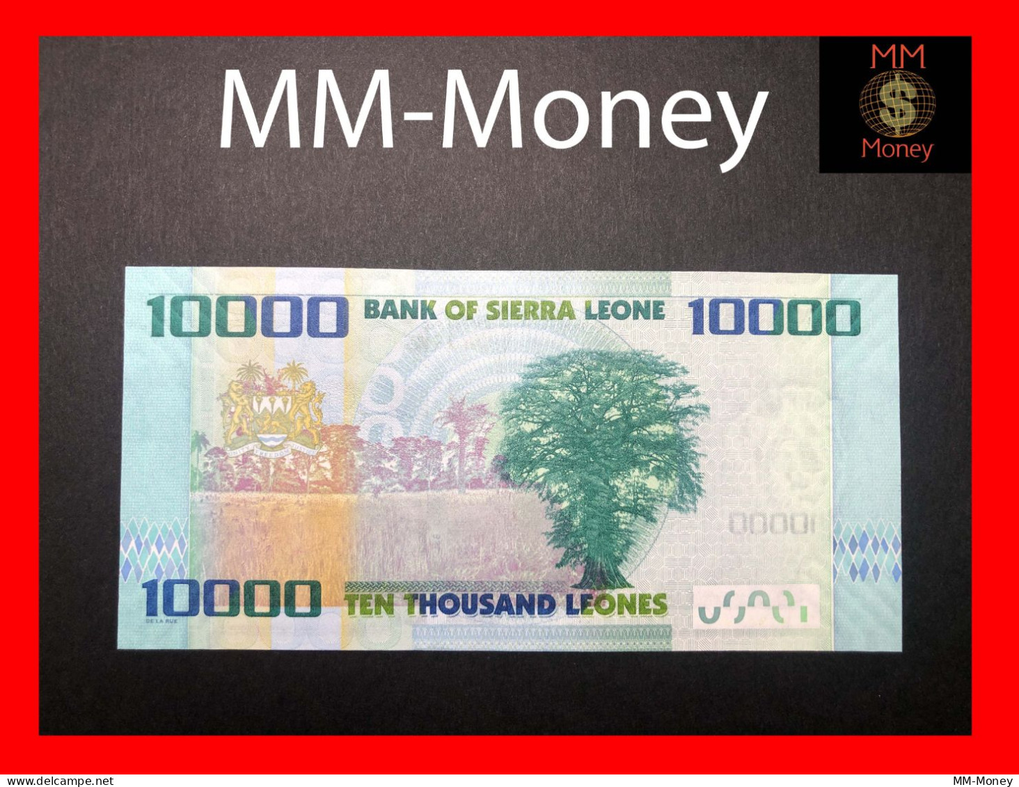 SIERRA LEONE 10.000  10000 Leones  27.4.2010  P. 33   UNC - Sierra Leone