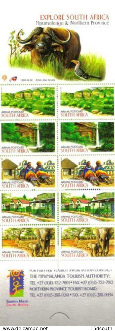 South Africa - 1999 Explore South Africa Mpumalanga Booklet # SG SB57 - Postzegelboekjes