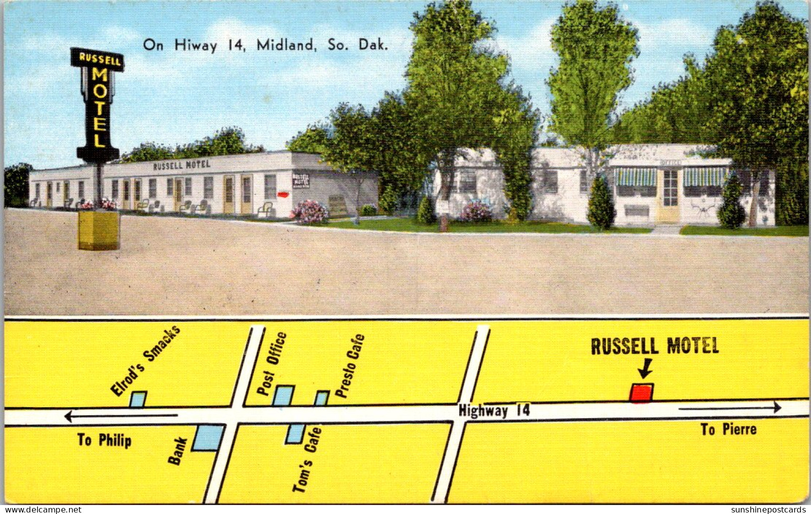 South Dakota Midland The Russell Motel - Autres & Non Classés