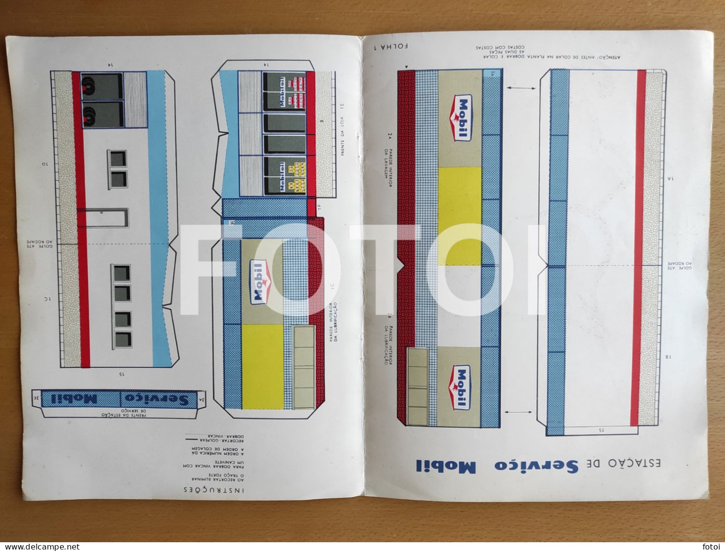 1962+1963 GAZETA MOBIL SERVICE GAS PETROL STATION CARD - Revistas & Periódicos