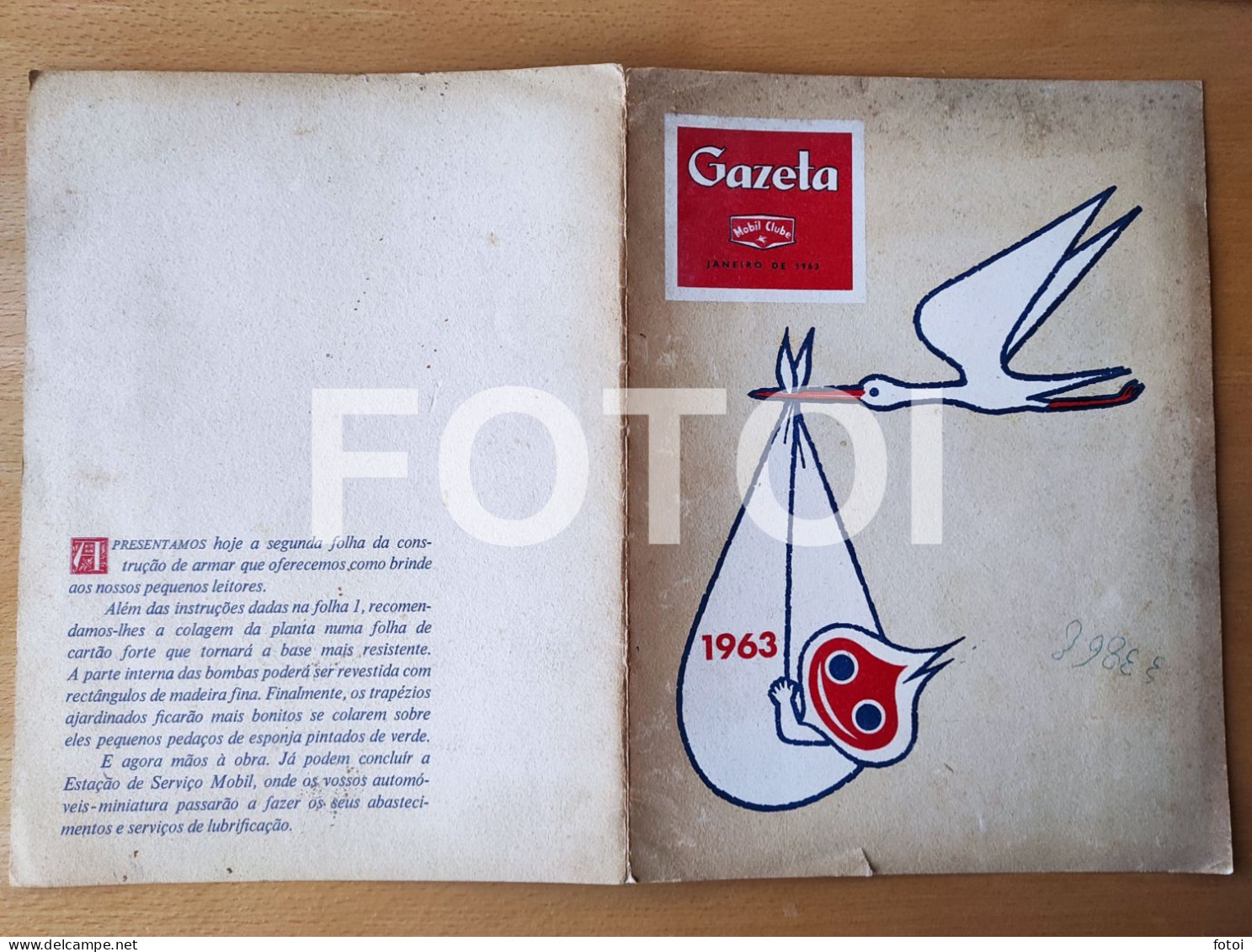 1962+1963 GAZETA MOBIL SERVICE GAS PETROL STATION CARD - Magazines