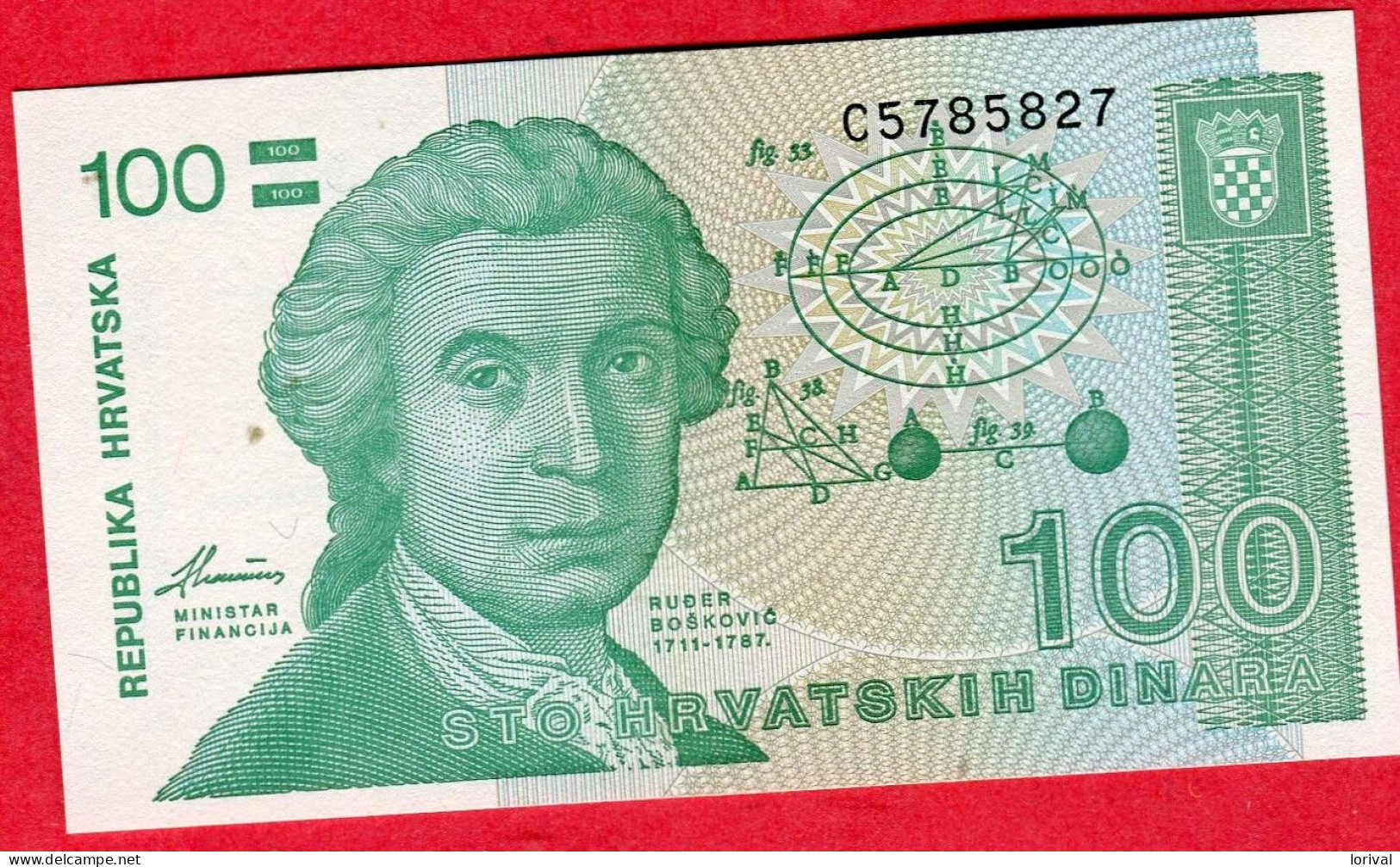 100 Neuf 3 Euros - Croatie