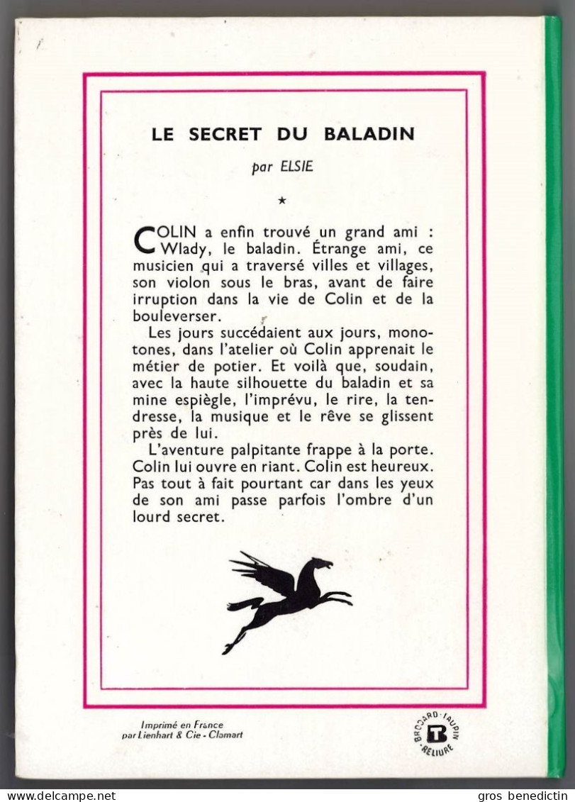 Hachette - Bibliothèque Verte N°253 - Elsie - "Le Secret Du Baladin" - 1964 - #Ben&VteNewSolo - Bibliotheque Verte