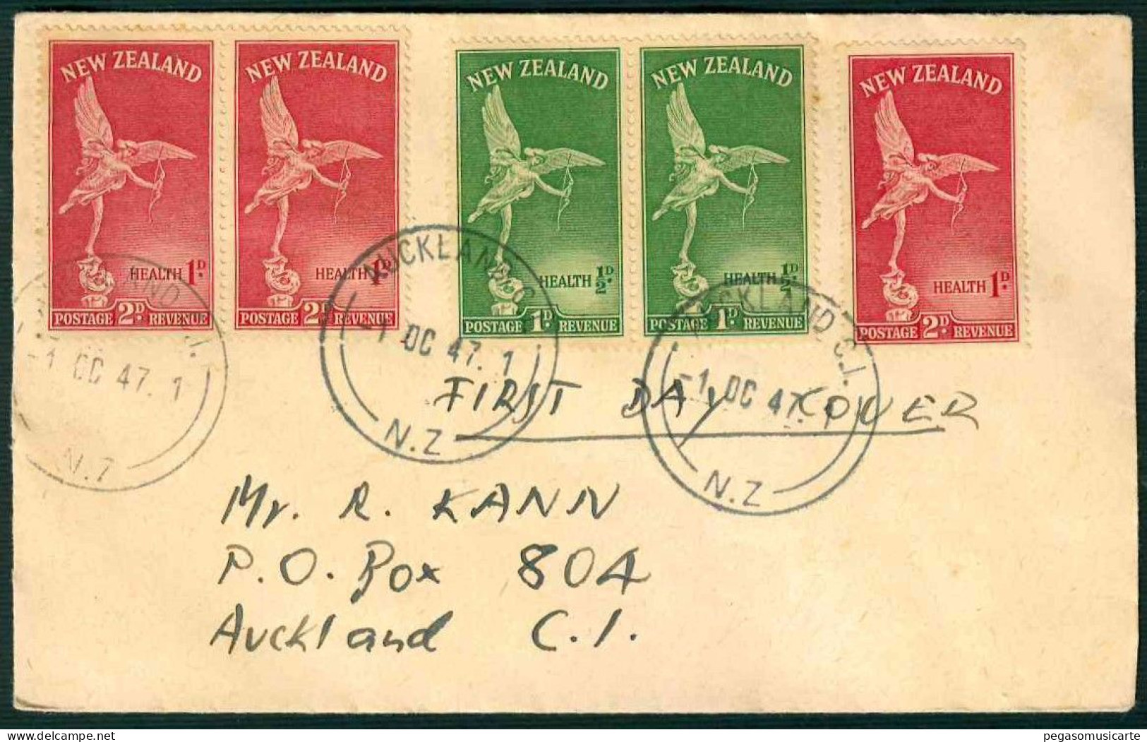 VX377  - NEW ZEALAND 1947 - FIRST DAY COVER - AUCKLAND - Covers & Documents