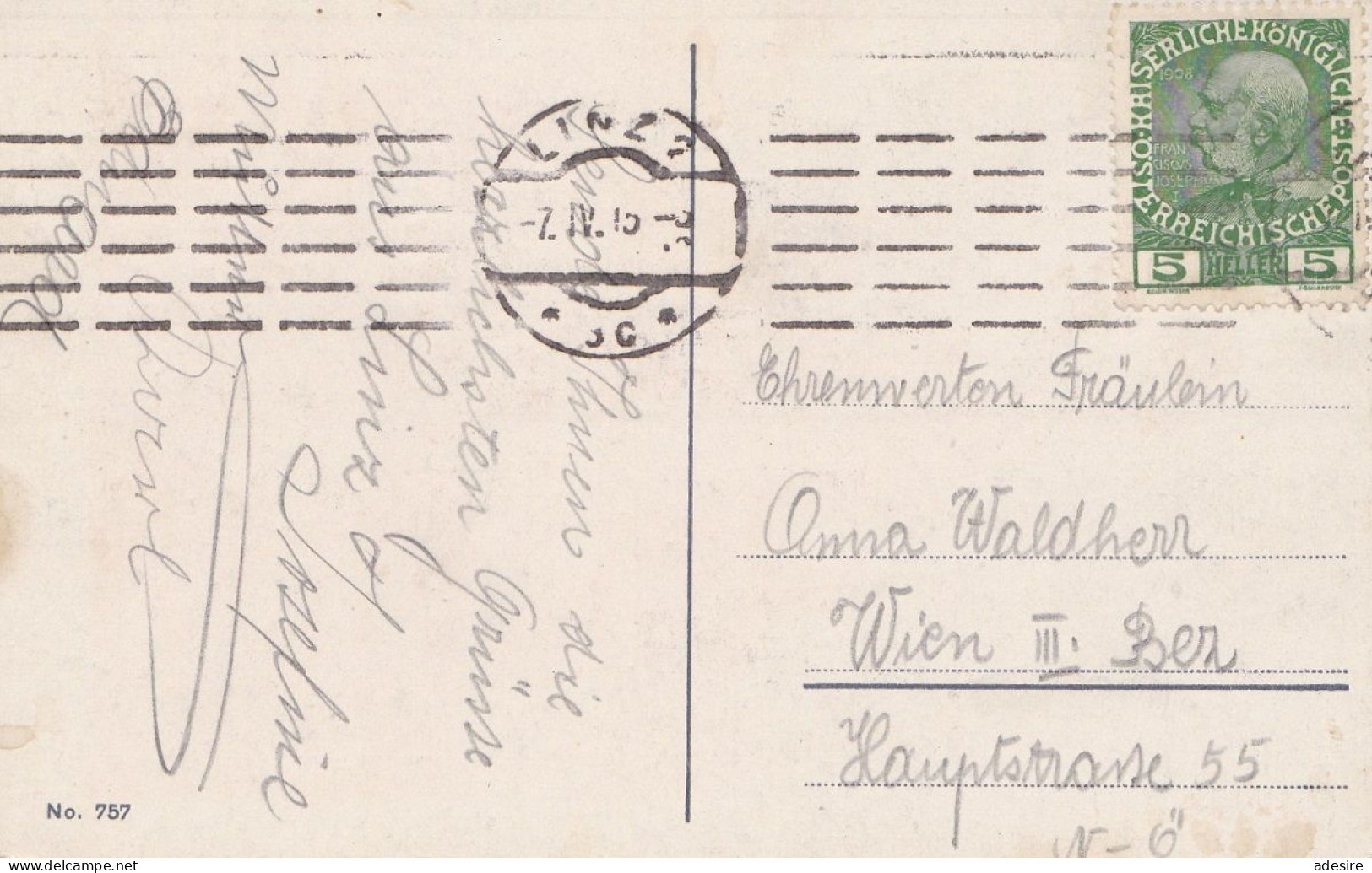 LINZ A.d.Donau (Oberösterreich) -Museum, Karte Gel.1915 ... - Linz