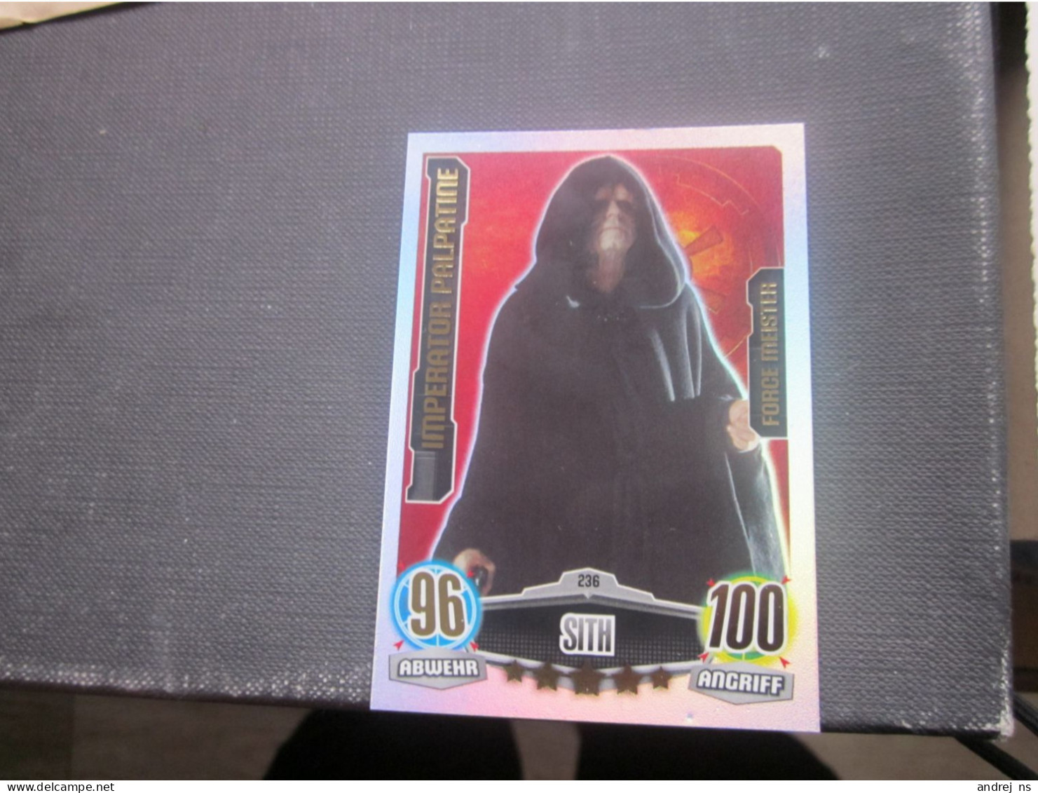 Force Attax Trading Card Game Star Wars Imperium Sith Imperator Palpatine - Star Wars