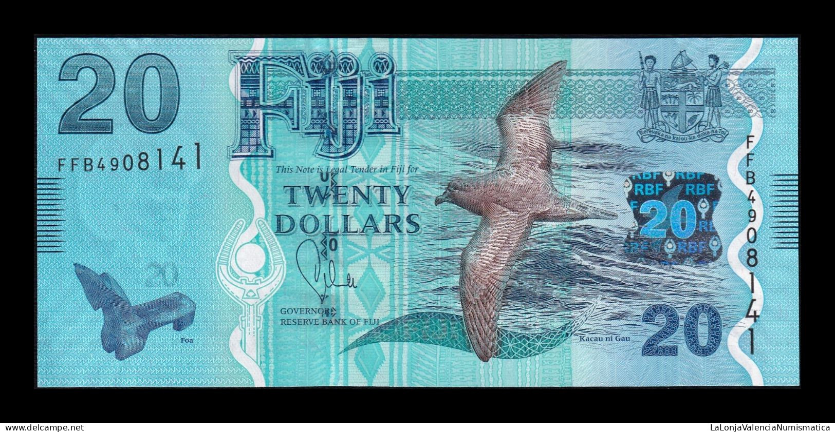 Fiji 20 Dollars 2012 Pick 117 Sc Unc - Fidschi