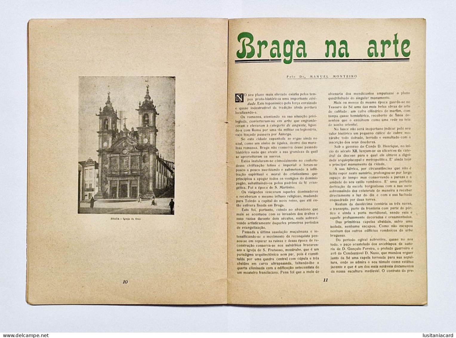 BRAGA - Cidade De Braga (Ed. "Viagem" - Revista De Turismo Divulgação E Cultura - 1949) - Livres Anciens