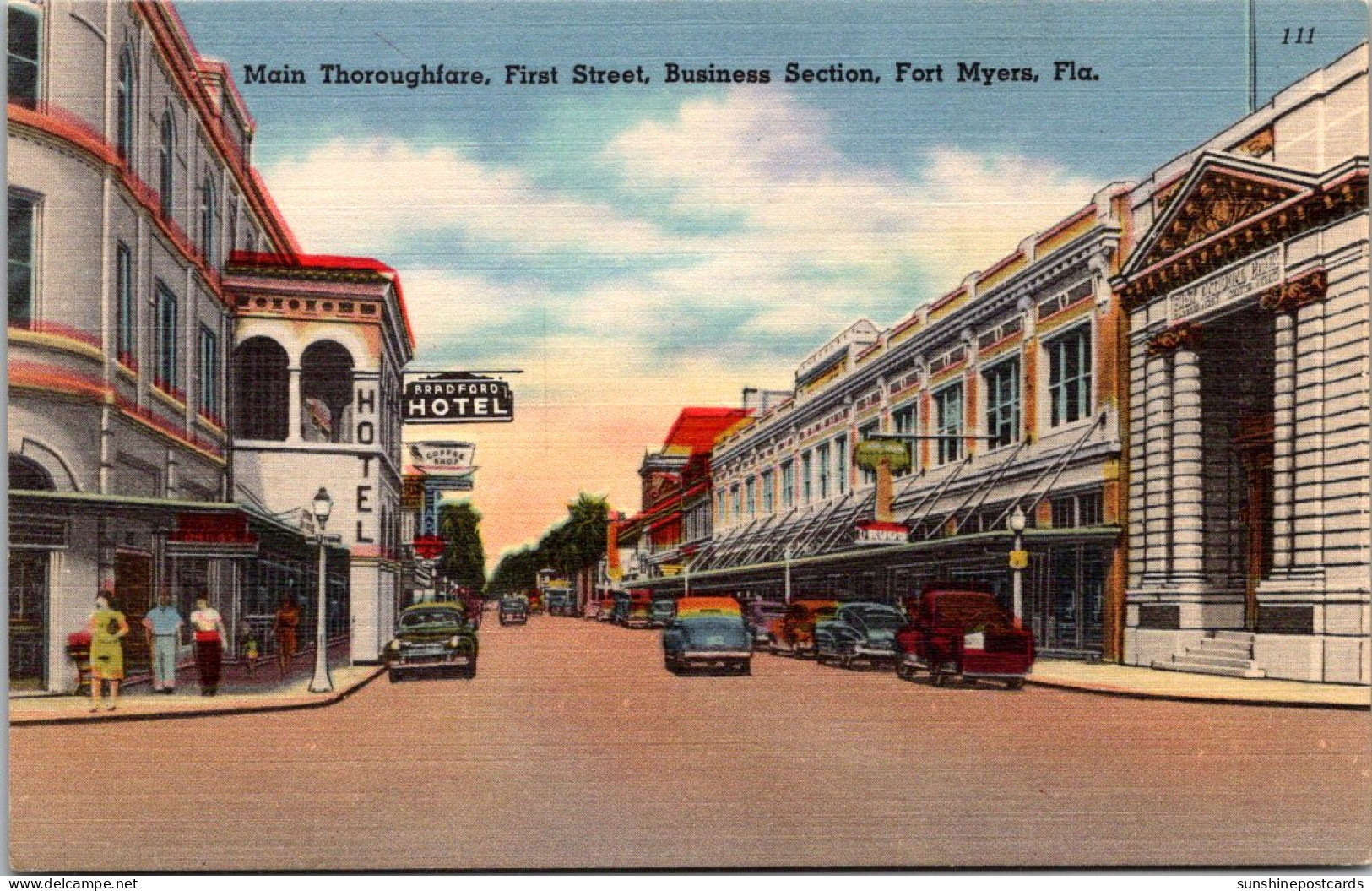 Florida Fort Myers Main Thoroughfare First Street Business Section  - Fort Myers
