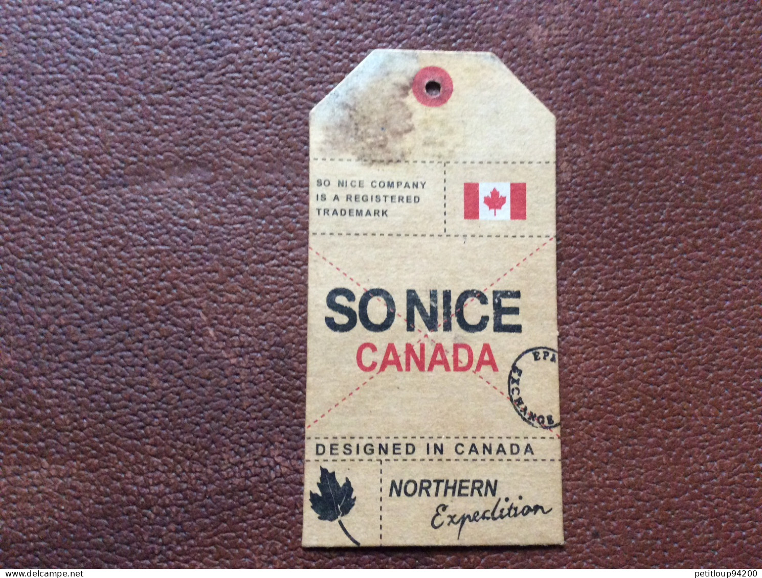 461 DOCUMENT COMMERCIAL Etiquette Vêtements  SONICE  Canada - Kanada