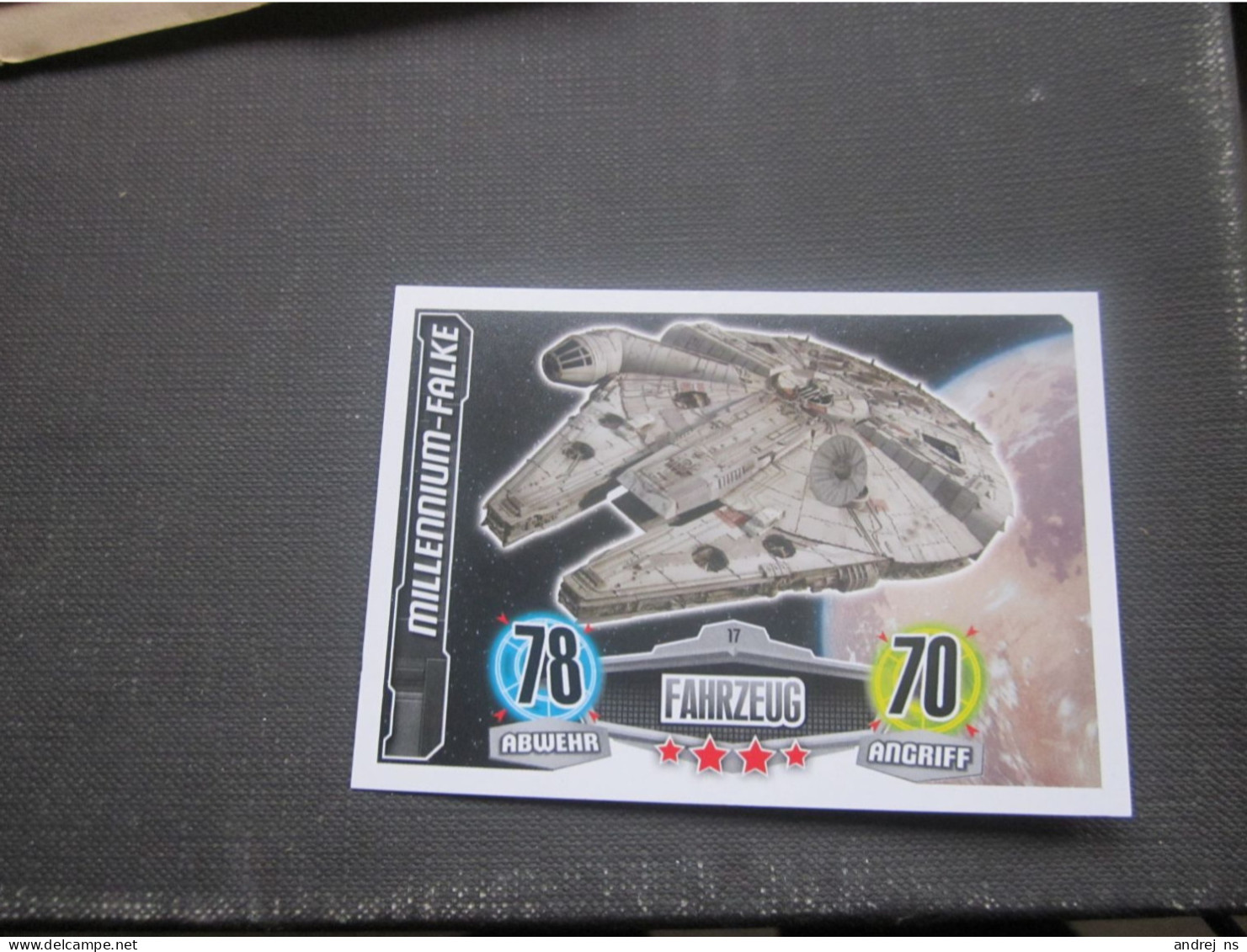 Force Attax Trading Card Game Star Wars Allianz Fahrzeug Millennium Falke - Star Wars