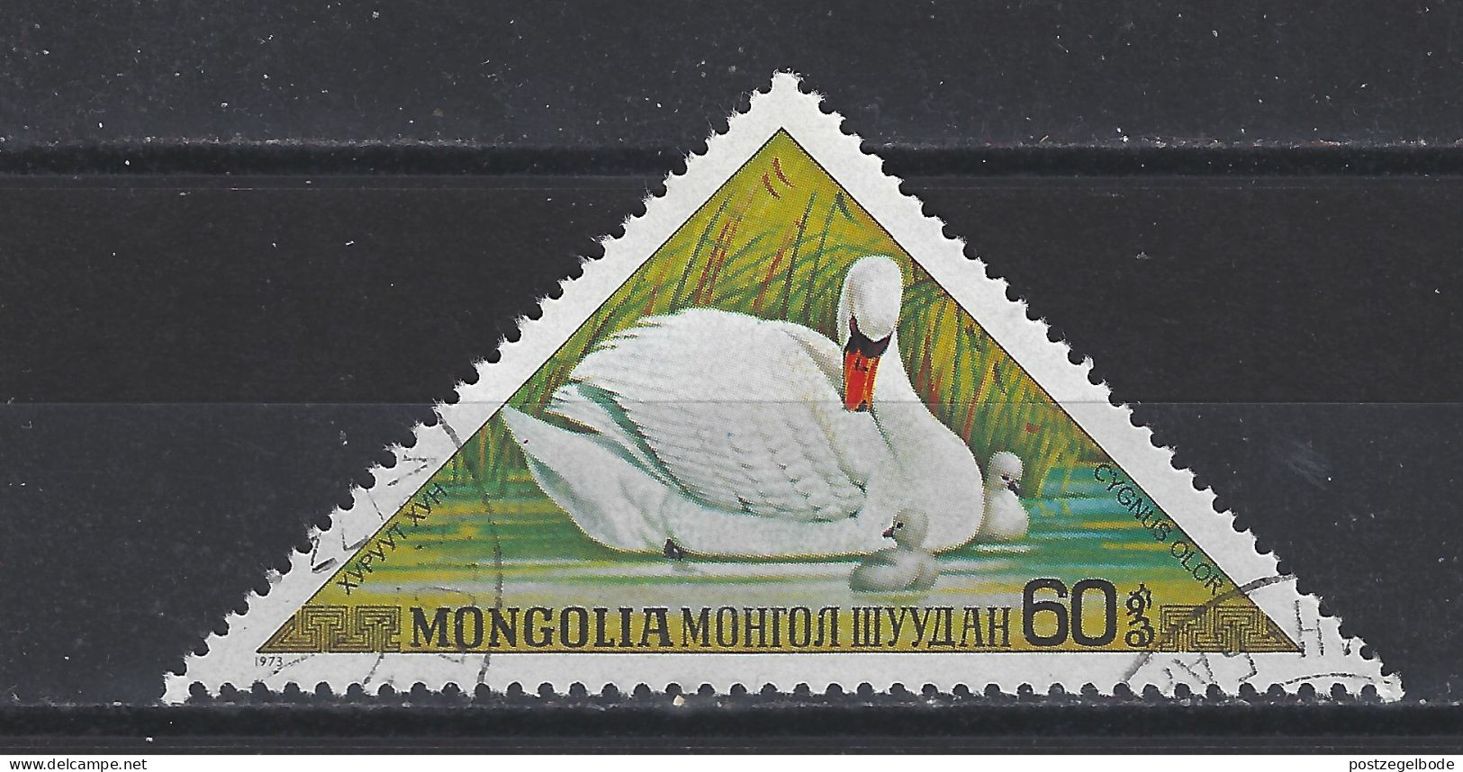 Mongolie Mongolia Used; Zwaan Swan Cisne Cygne NOW MANY ANIMAL STAMPS - Schwäne