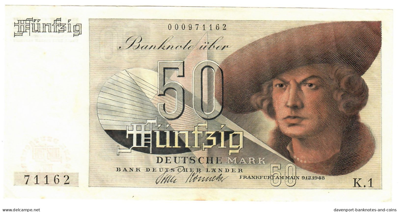 Germany 50 Mark 1948 AUNC - 50 Deutsche Mark