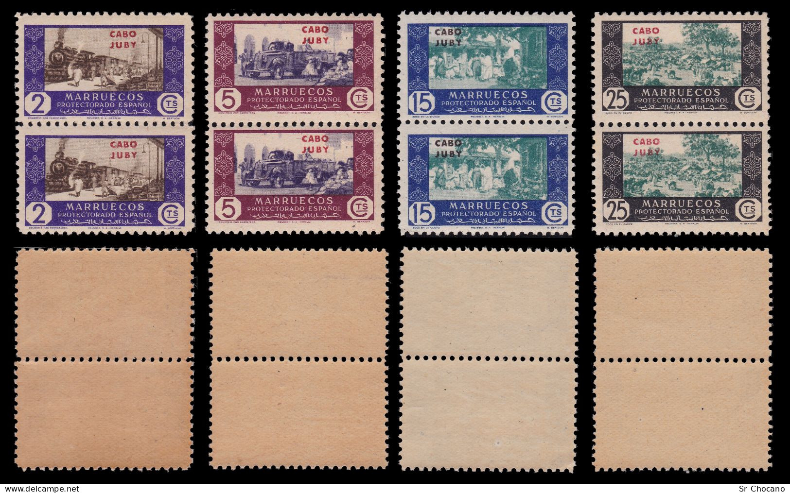 CABO JUBY.1948.Comercio.Serie.Blq 2.MNH.Edifil.162-172 - Cabo Juby