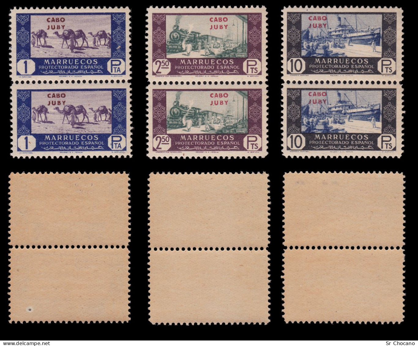 CABO JUBY.1948.Comercio.Serie.Blq 2.MNH.Edifil.162-172 - Cabo Juby