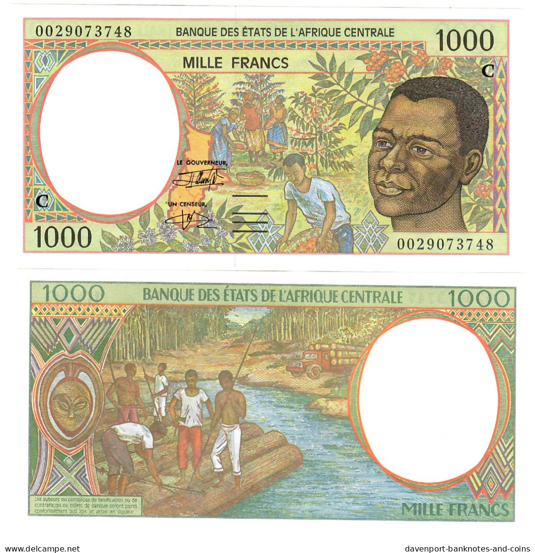 Congo 1000 Francs CFA 1994 (2000) UNC (C) - République Du Congo (Congo-Brazzaville)