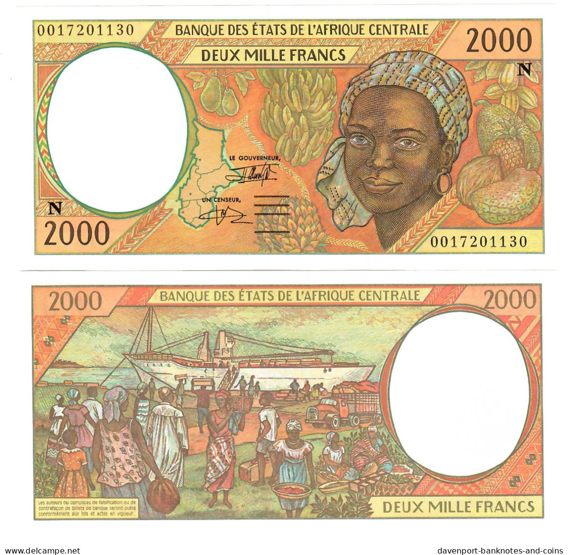 Equatorial Guinea 2000 Francs CFA 1994 (2000) UNC (N) - Equatoriaal-Guinea