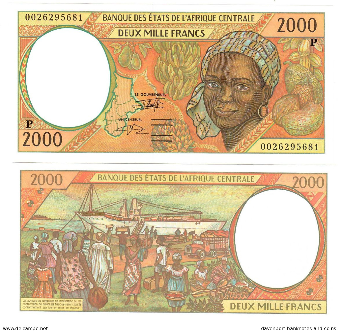 Chad 2000 Francs CFA 1994 (2000) UNC (P) - Chad