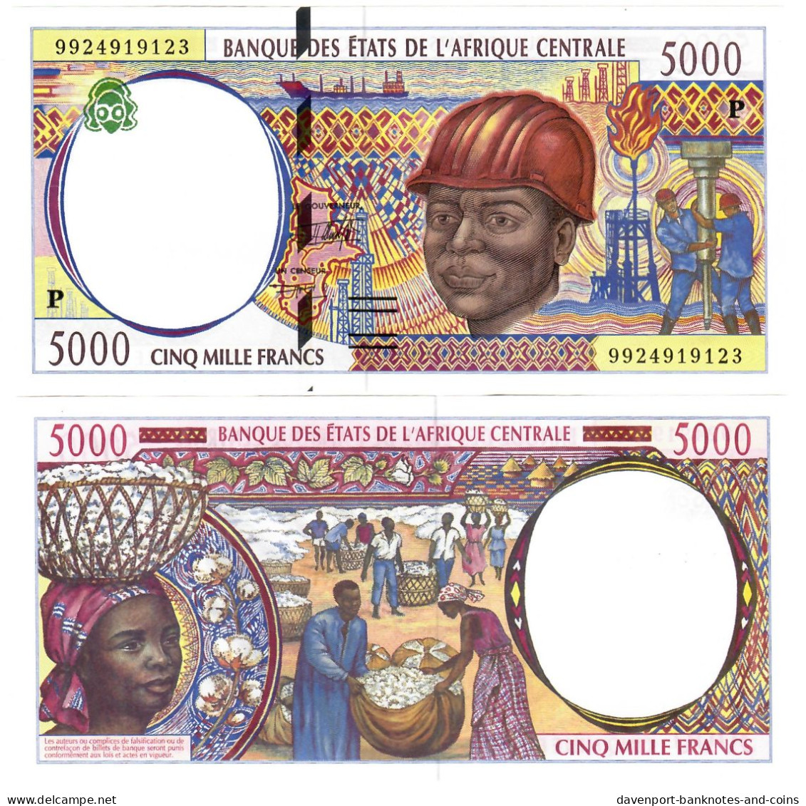 Chad 5000 Francs CFA 1994 (1999) UNC (P) - Ciad