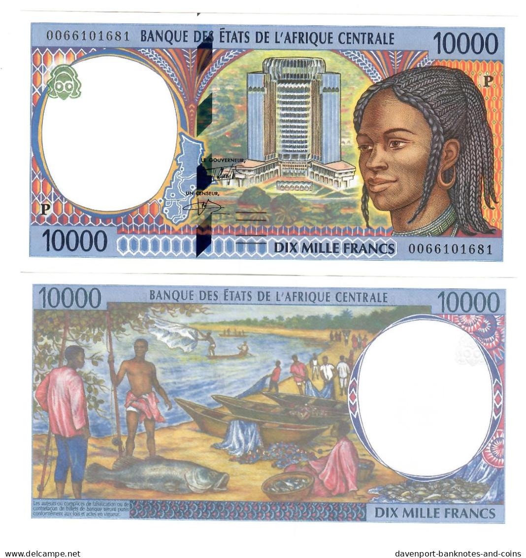 Chad 10000 Francs CFA 1994 (2000) UNC (P) - Tschad