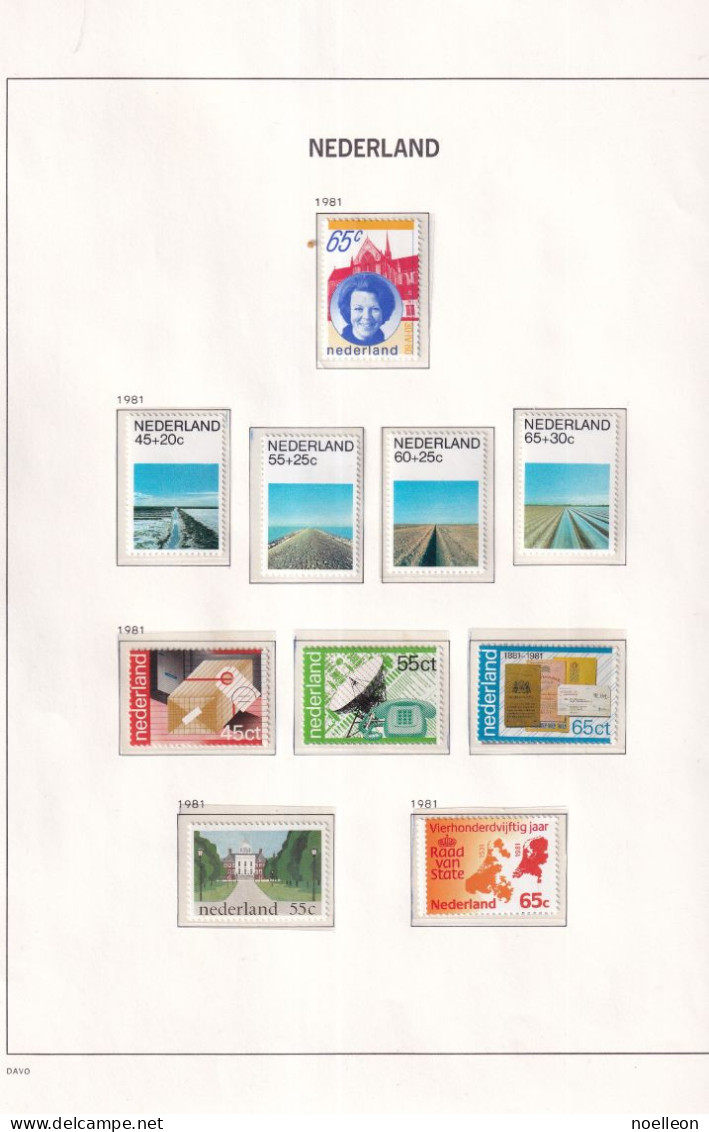 Année 1981 Complète Avec Bloc MNH - Années Complètes