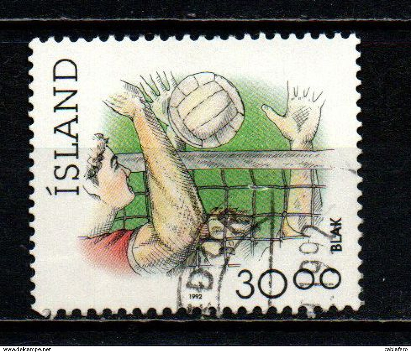 ISLANDA - 1992 - SPORT: PALLAVOLO - USATO - Used Stamps