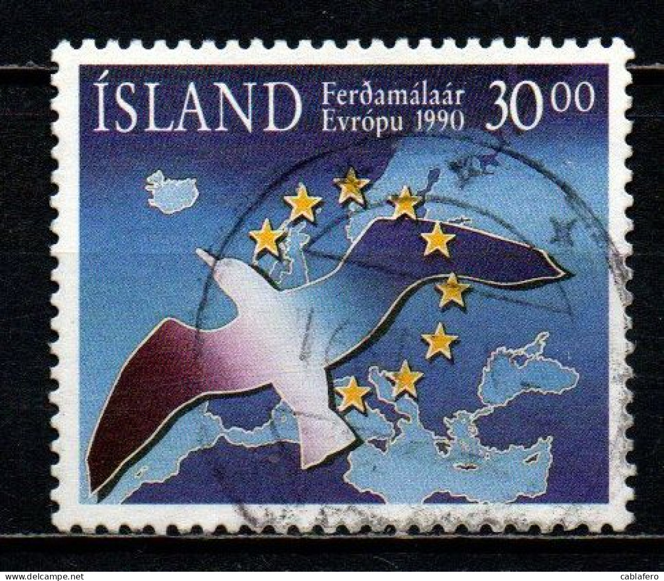 ISLANDA - 1990 - ANNO EUROPEO DEL TURISMO - USATO - Used Stamps