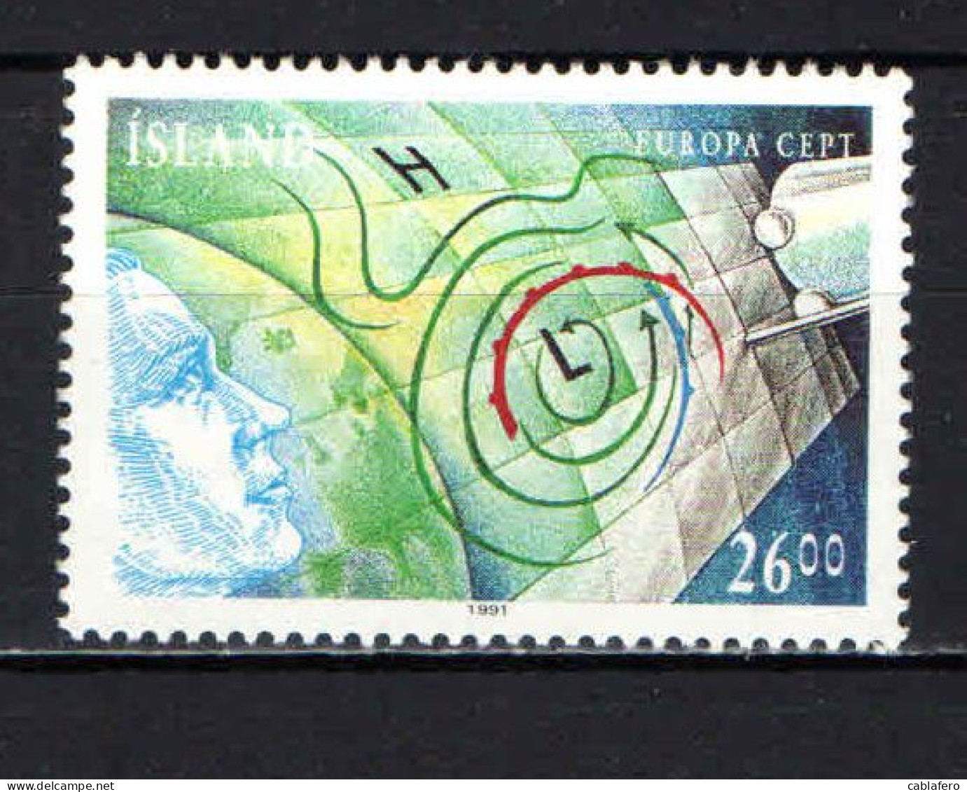 ISLANDA - 1991 - EUROPA UNITA - EUROPA SPAZIALE - USATO - Used Stamps